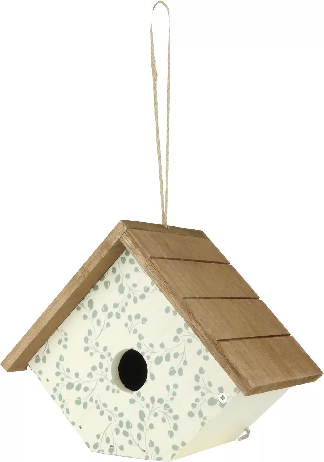Nature's Way Decorative Wren House with Ivy Perch, White