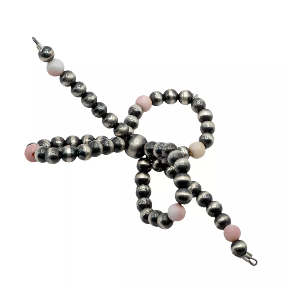Navajo Pearl Bow Ring - Pink