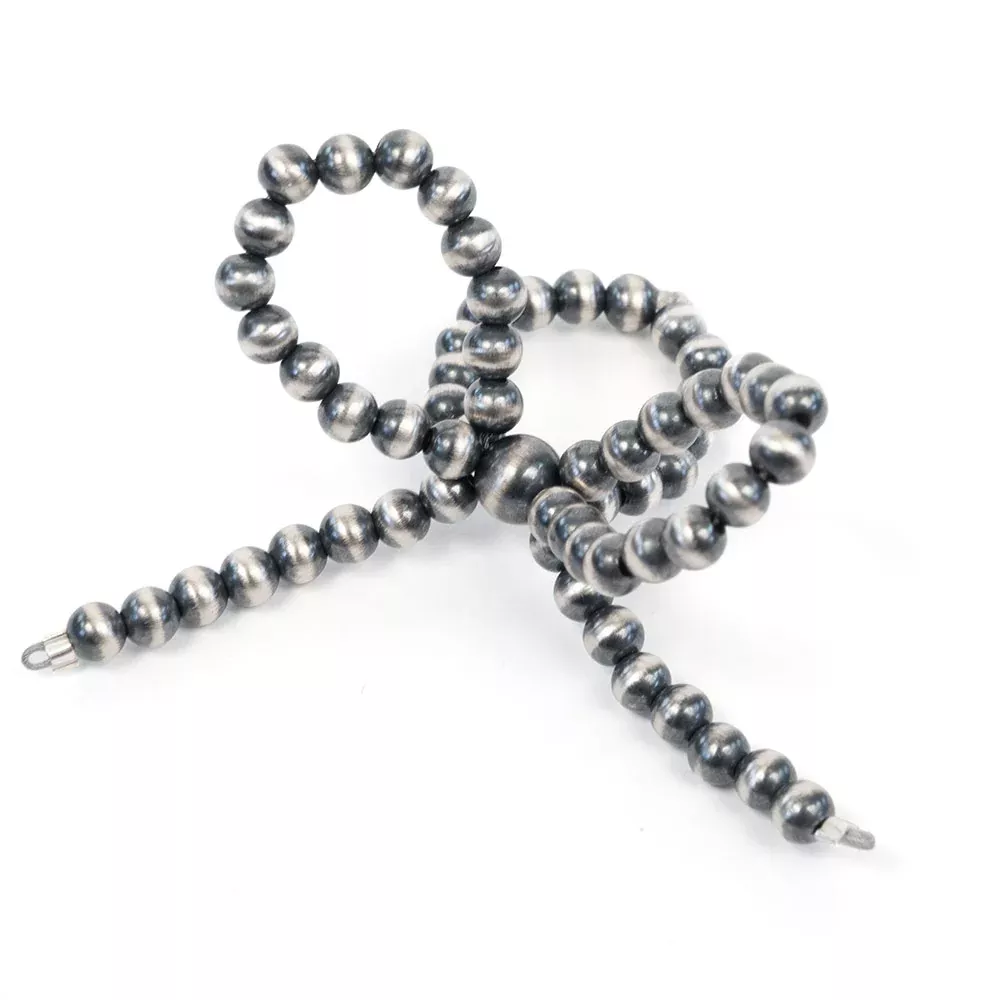 Navajo Pearl Bow Ring - Silver