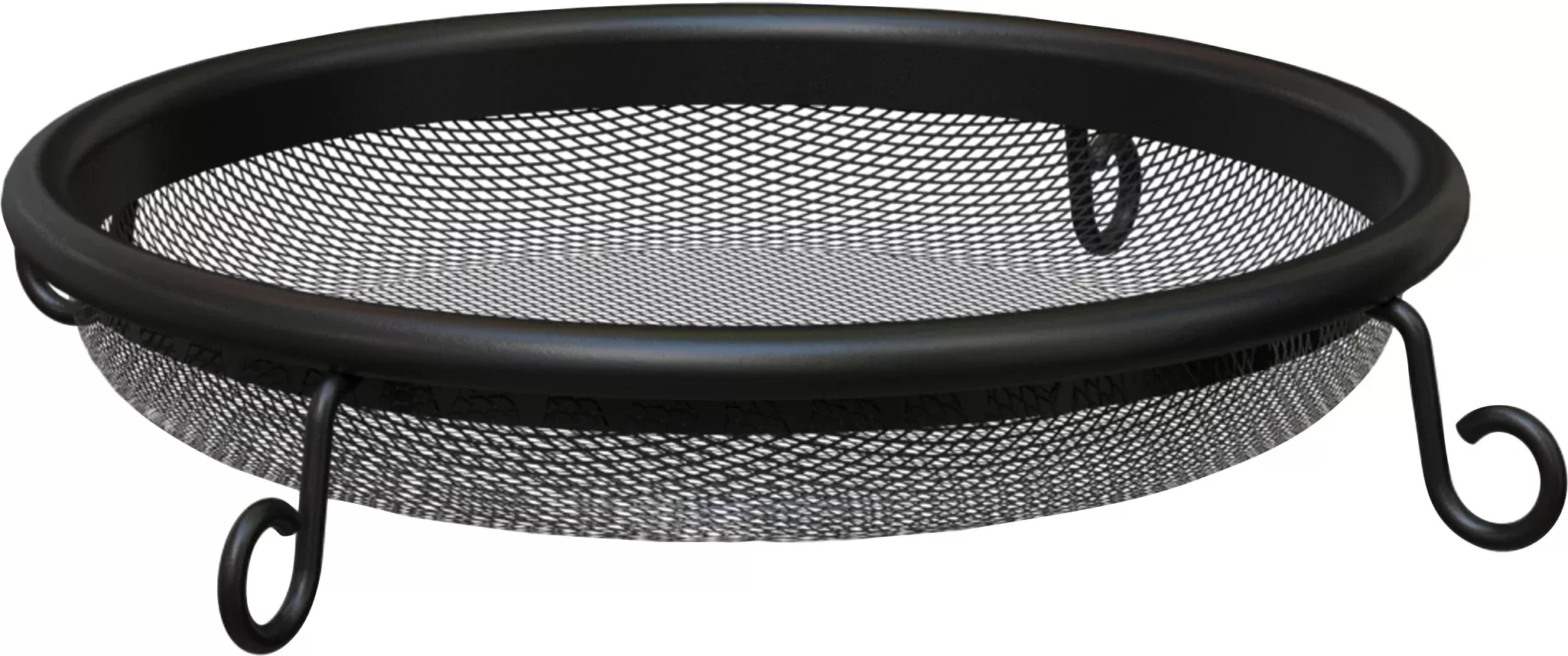 New Age Seed & Fruit Platform Bird Feeder, 2 lb Capacity, Black