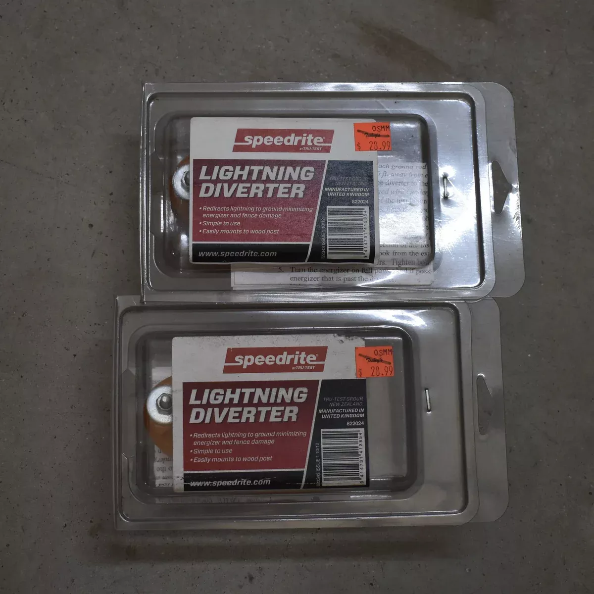 NEW Discontinued Patriot Speerite Lightning Diverter 1pk Bundle Of 2
