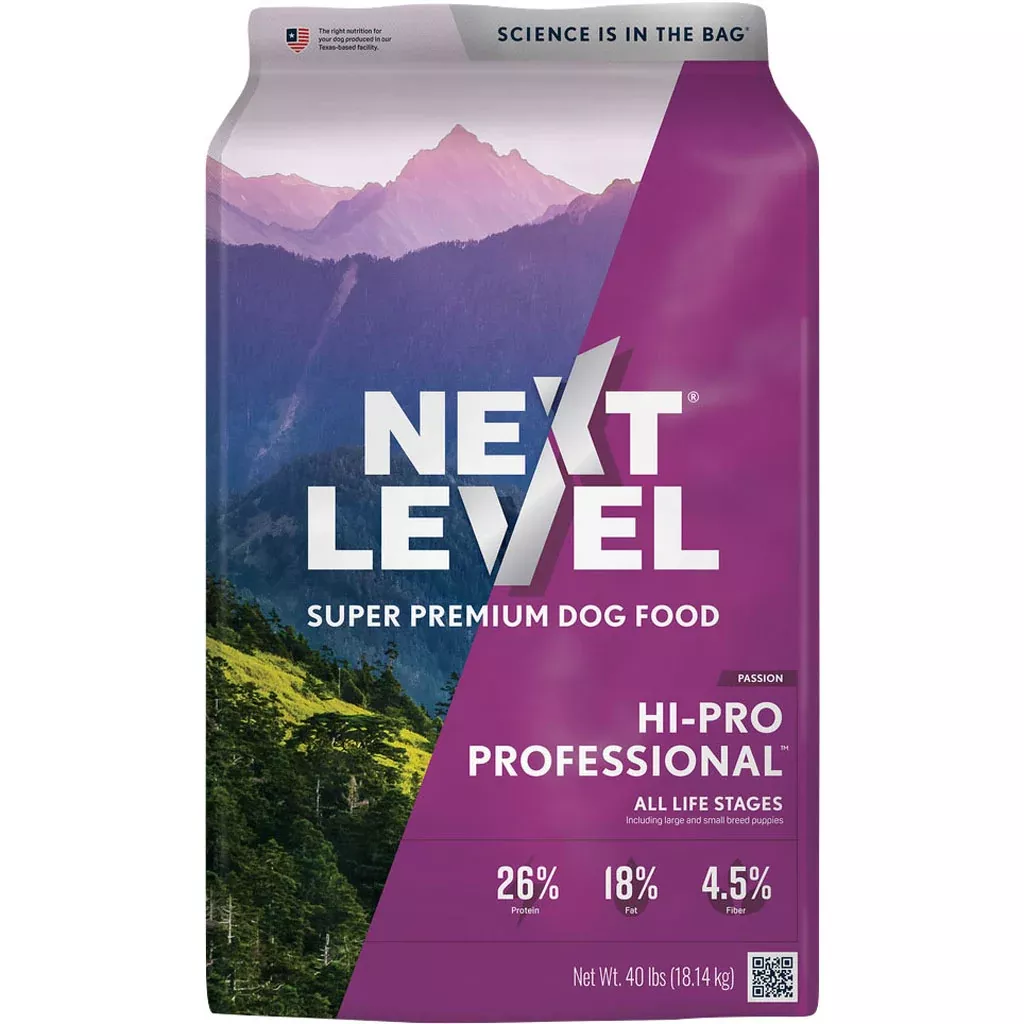 Next Level Hi-Pro Professional Dog Food, 40 lb