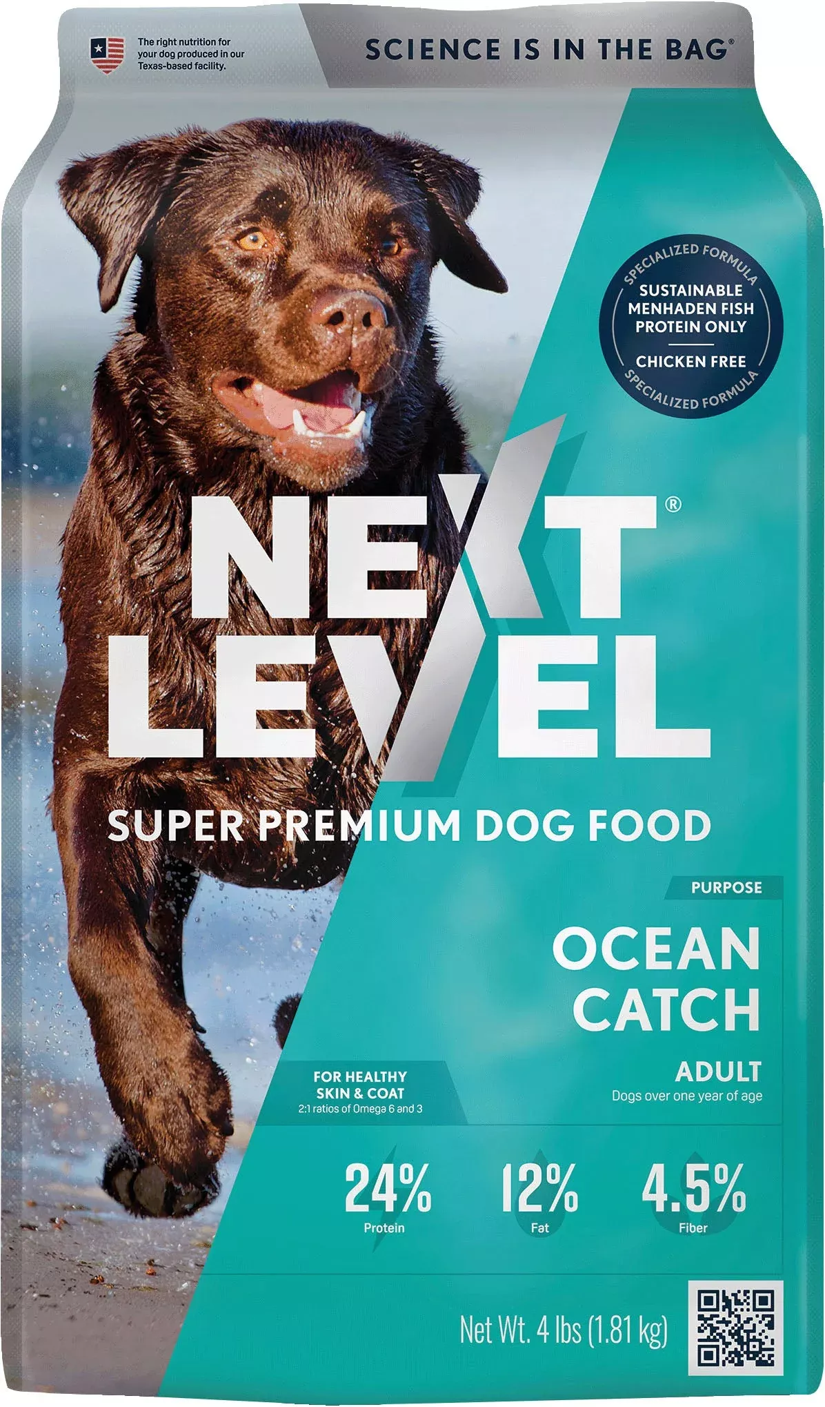 Next Level Ocean Fish Dog Food, 4 lb
