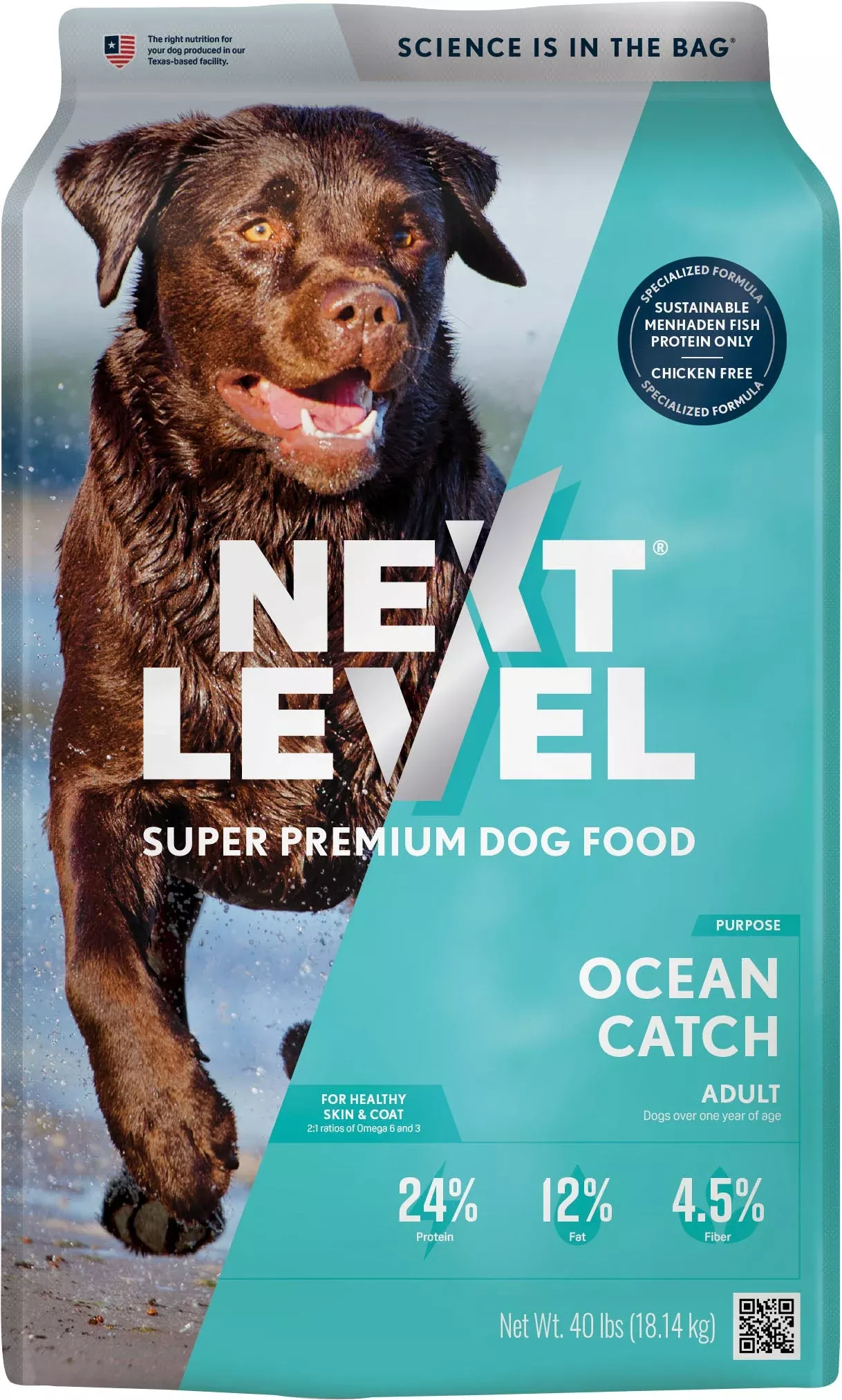 Next Level Ocean Fish Dog Food, Fish, 40 lb