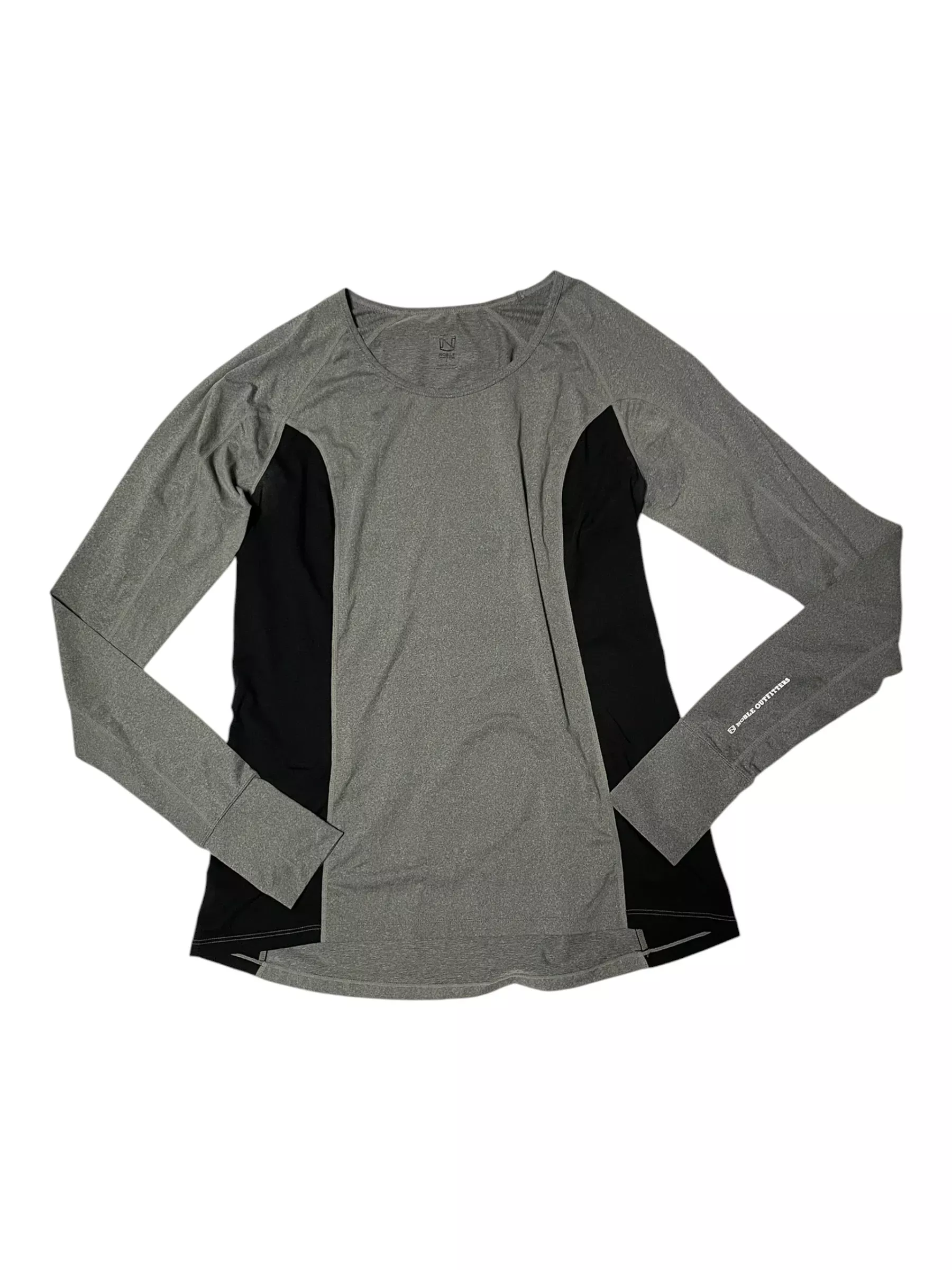 Noble Outfitters LS Top - Gray/Black - L - USED