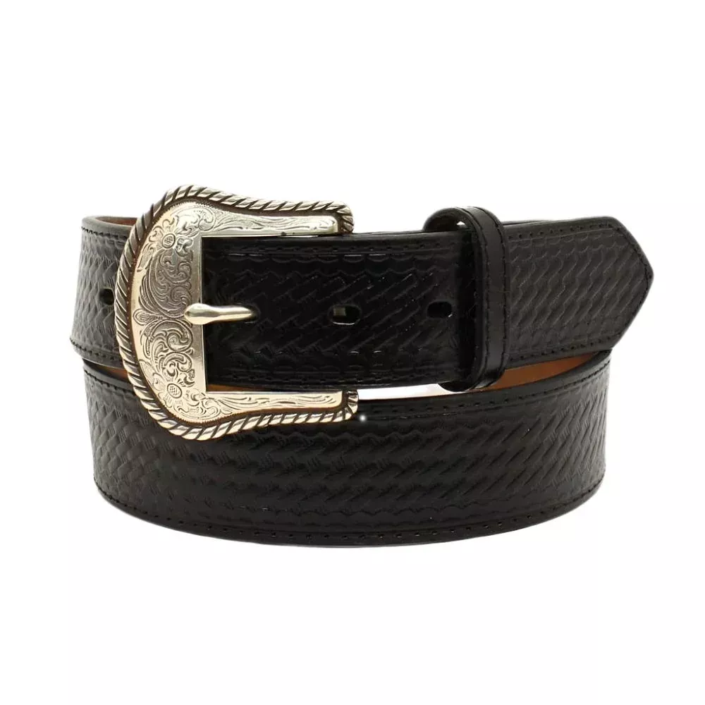 Nocona Basketweave Black Belt - FINAL SALE