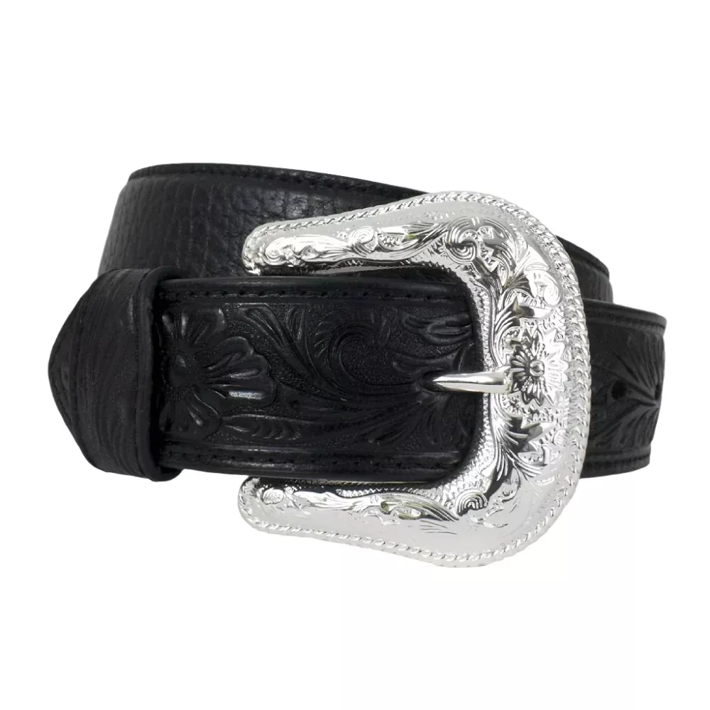 Nocona Men's Bullhide Tooled Belt