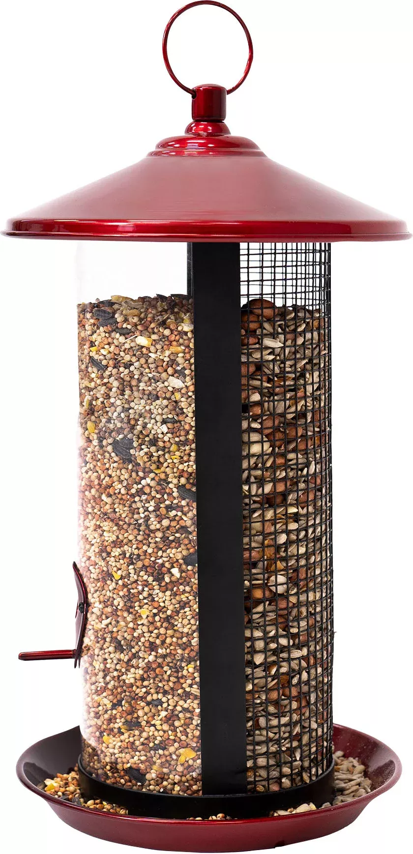 North States 2-Way Seed Bird Feeder 5 lb Capacity Crimson