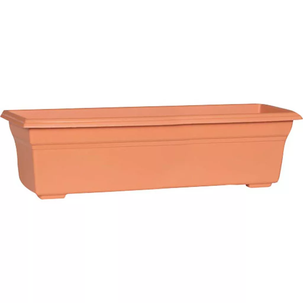 Novelty Countryside Flower Box Planter, 24 in, Terracotta
