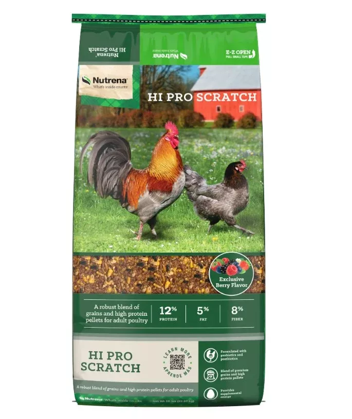Nutrena Hi Pro Scratch Grain Poultry Feed, 50 lb