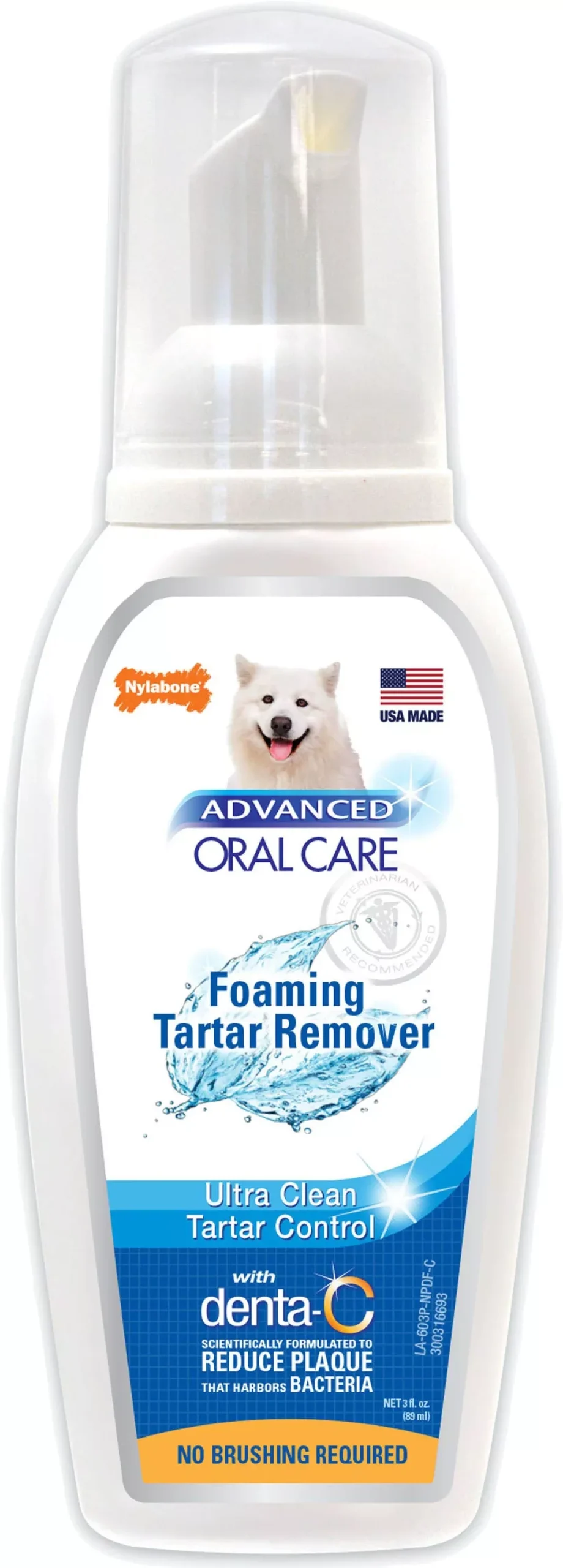 Nylabone Advanced Oral Care Foaming Tartar Remover, 4 oz