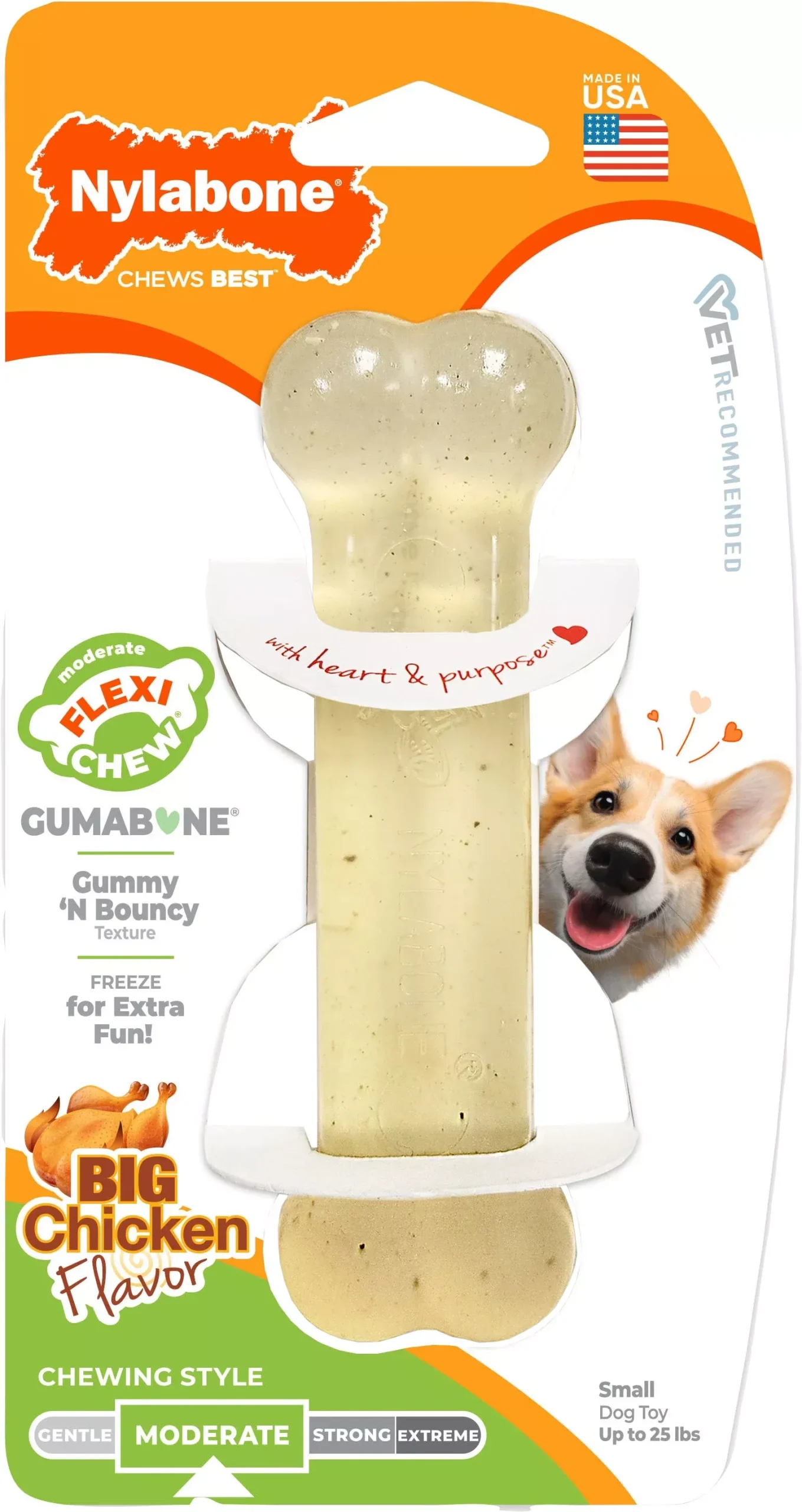 Nylabone Flexi Chew Original Bone SM Chicken