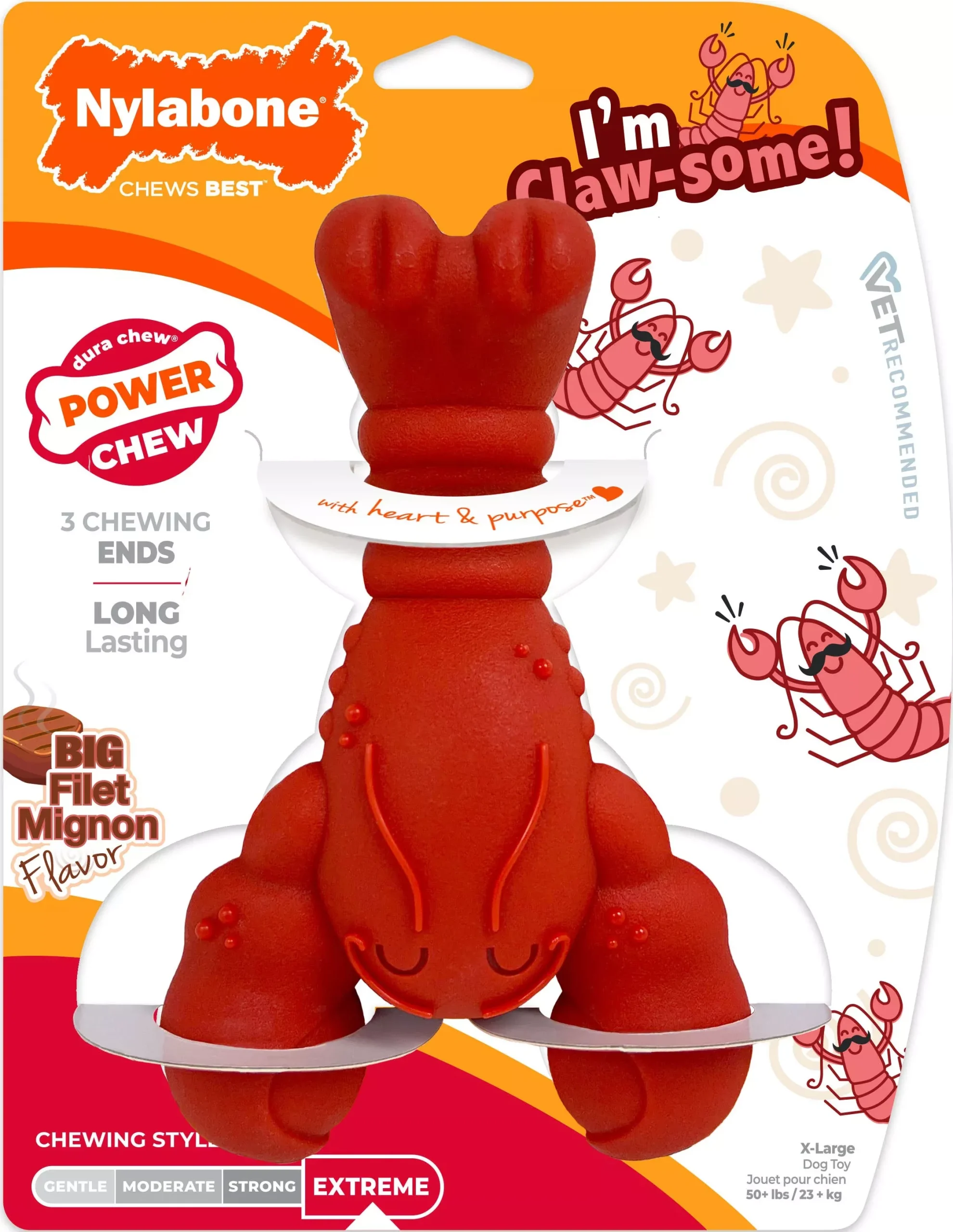 Nylabone Power Chew Lobster Filet Mignon X-Large