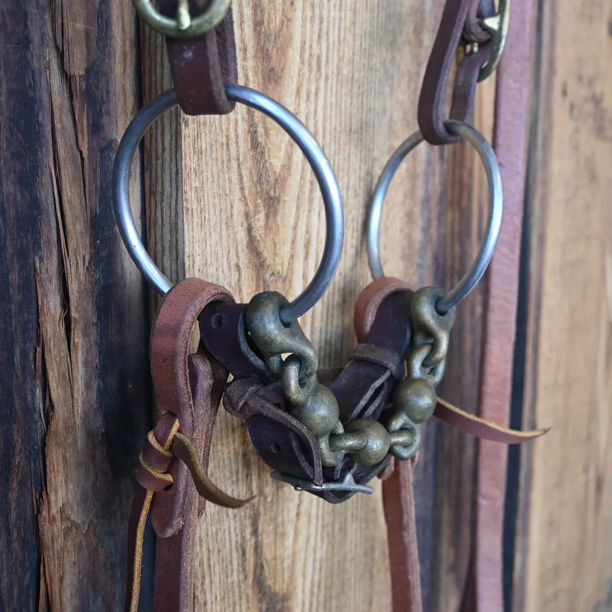 O-Ring Brass Chain Bridle Rig w/Browband Headstall