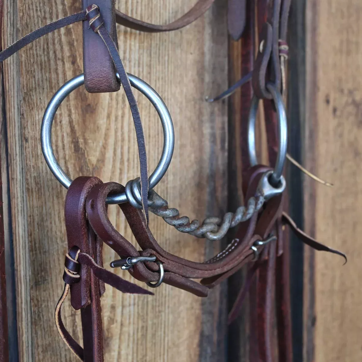 O-Ring Twisted Wire Snaffle Bridle Rig w/Browband Headstall