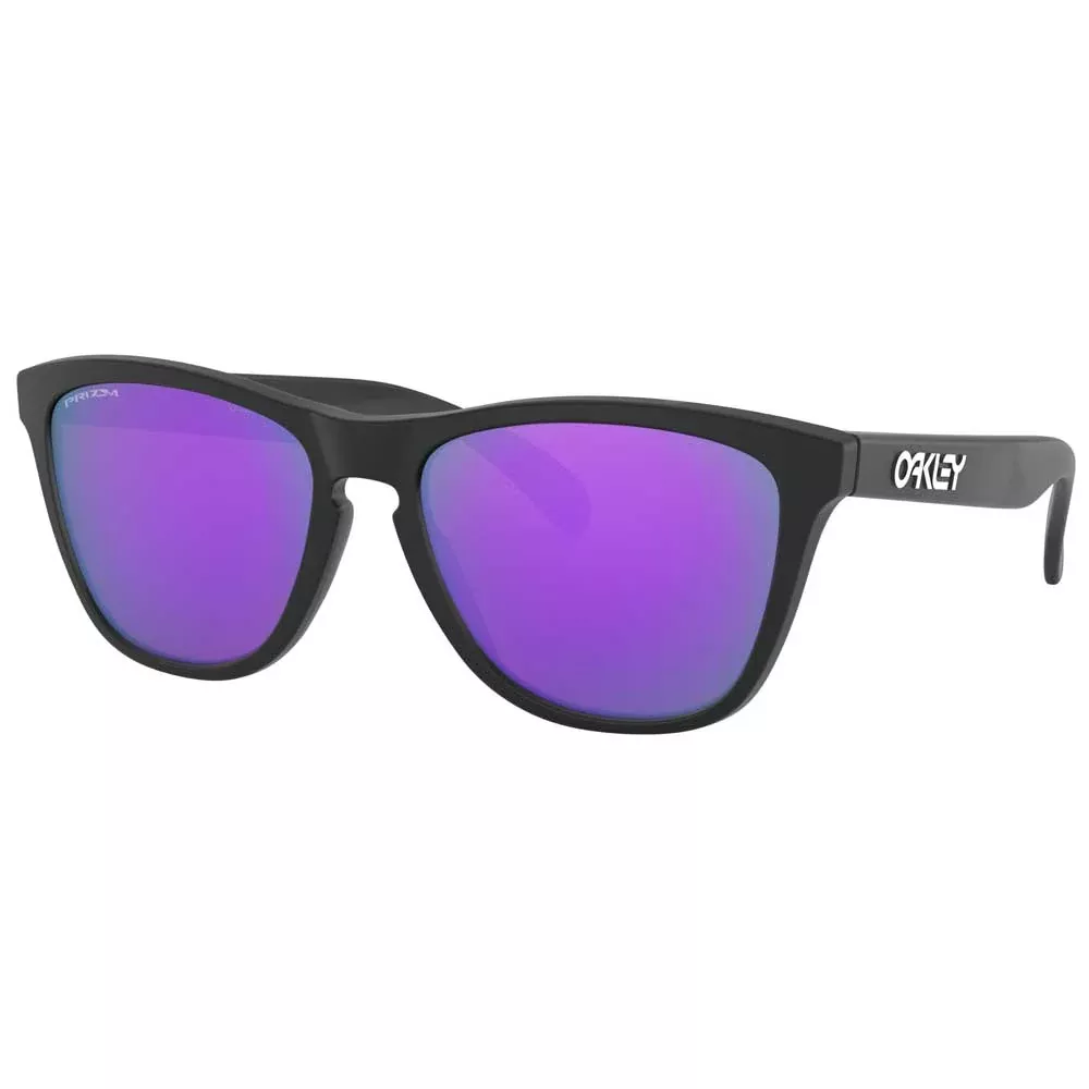 Oakley Frogskins Matte Black w/Prizm Violet Injected Sunglasses