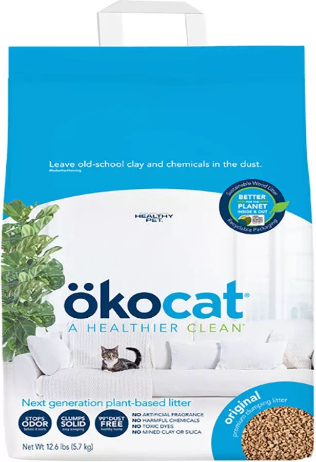 Okocat Original Premium Clumping Cat Litter 12.6 LB