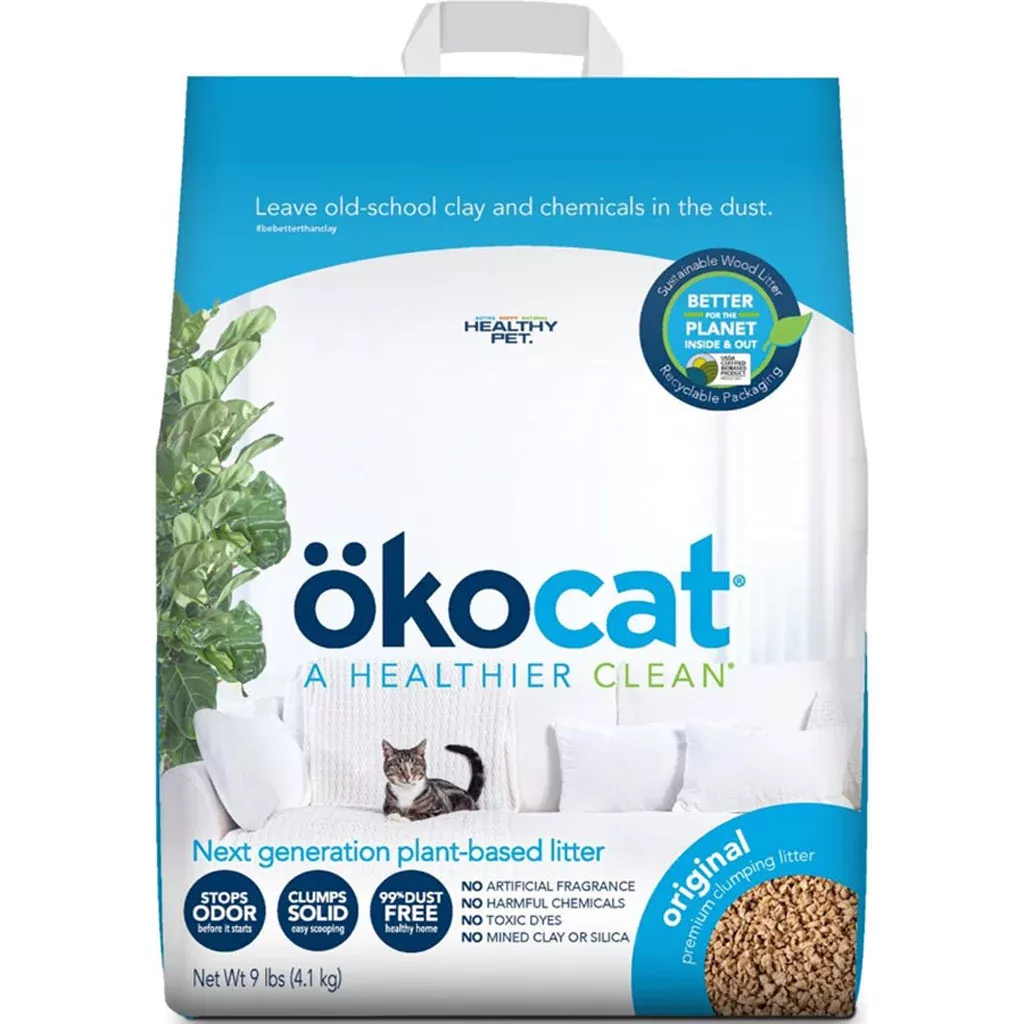 okocat Original Premium Clumping Cat Litter 9 lb