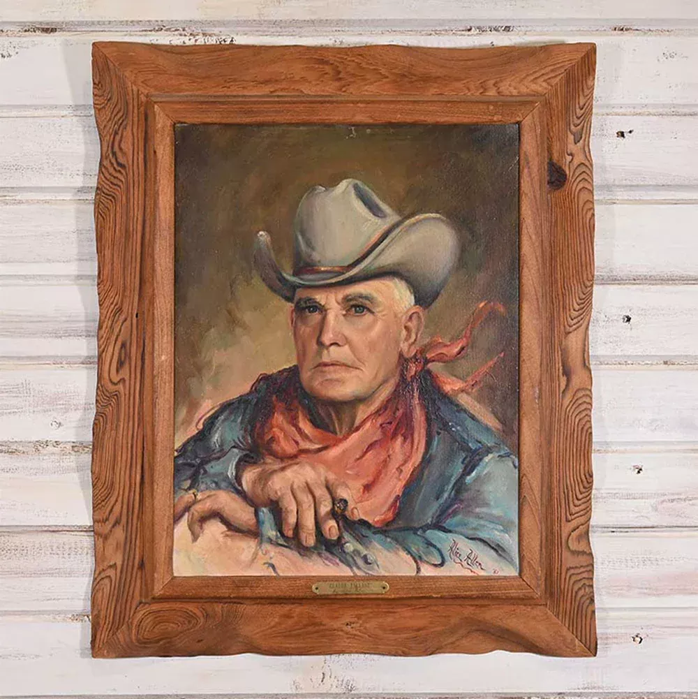 Old Rancher Claude Tallant By Alice Allen