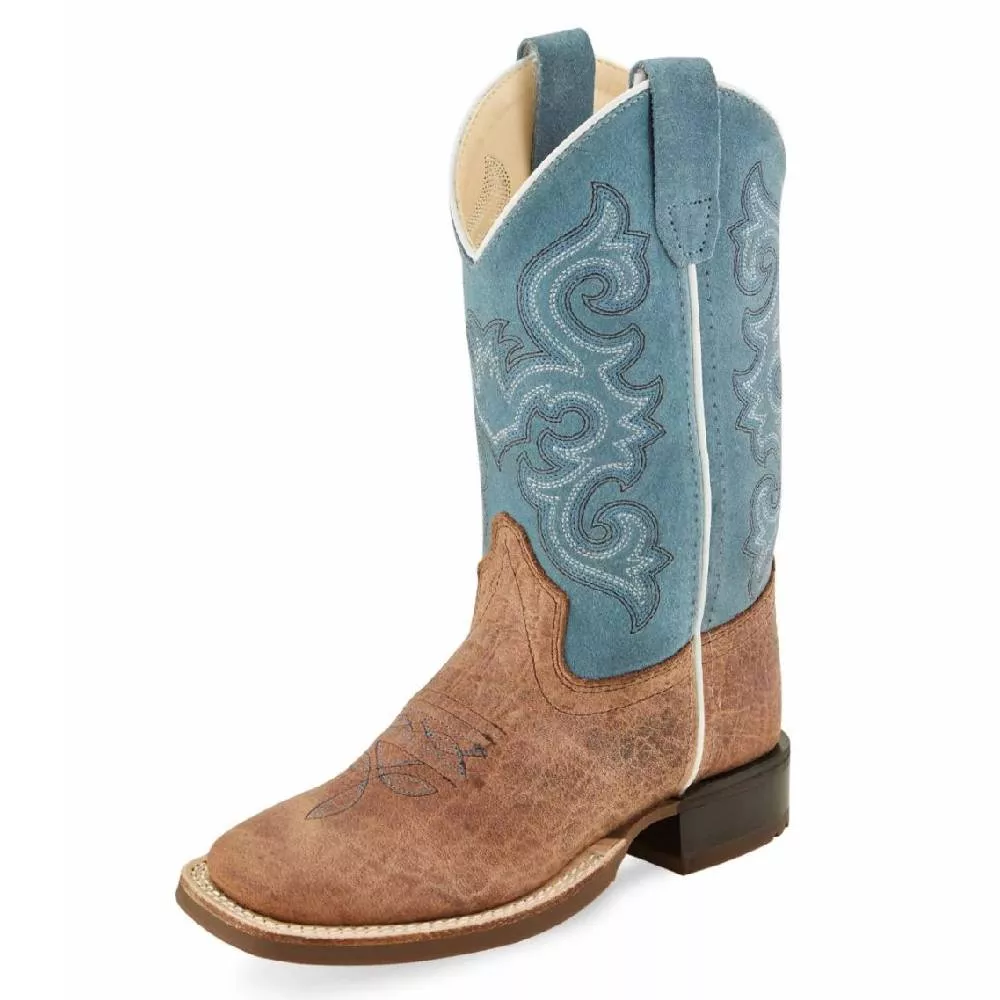 Old West Youth Square Toe Western Boot