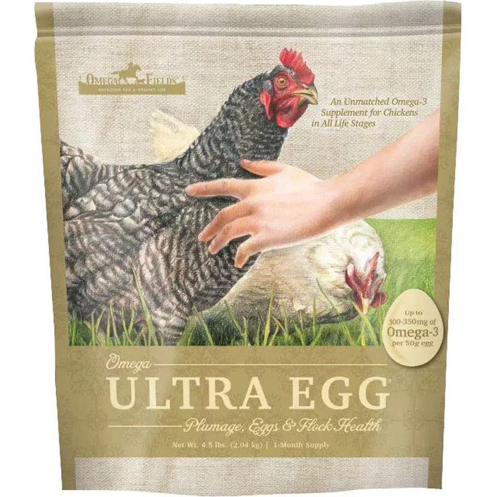 Omega Fields Omega Ultra Egg Chicken Supplement, 4.5 lb