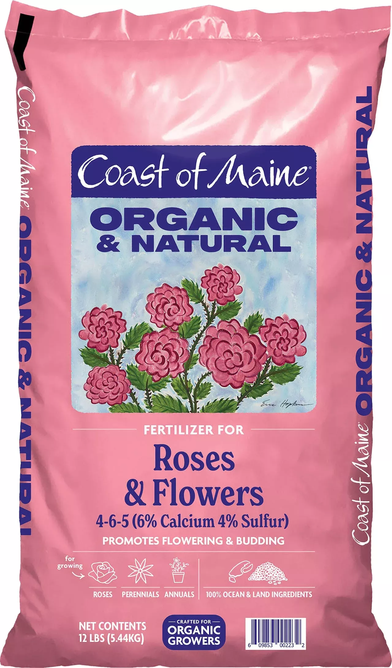 Organic & Natural Fertilizer for Roses & Flowers 12 LB