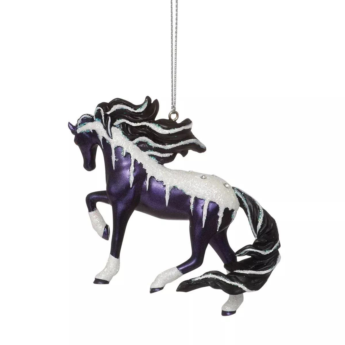 Painted Ponies Frosted Black Magic 20th Anniversary Ornament