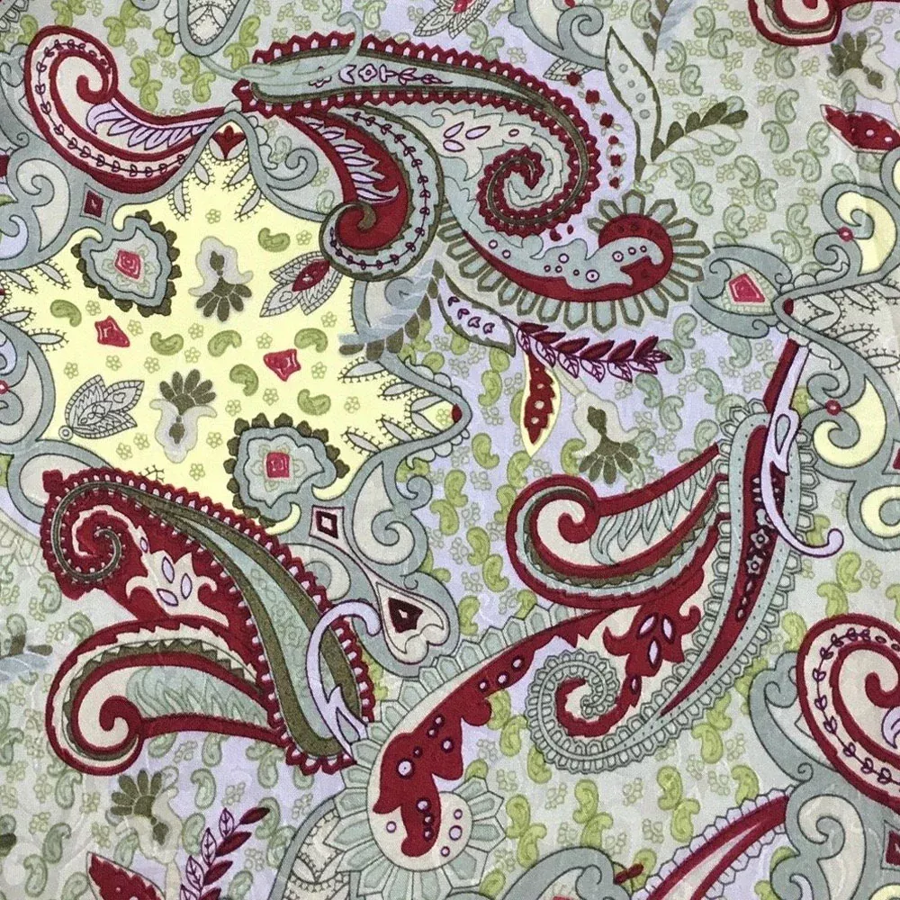 Paisley Silk Wild Rag - Mint Madness
