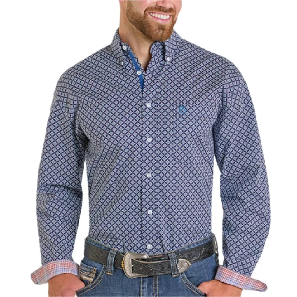Panhandle Slim Men's Diamond Button Down Shirt
