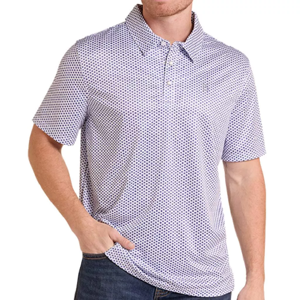 Panhandle Slim Men's Star Print Polo Shirt