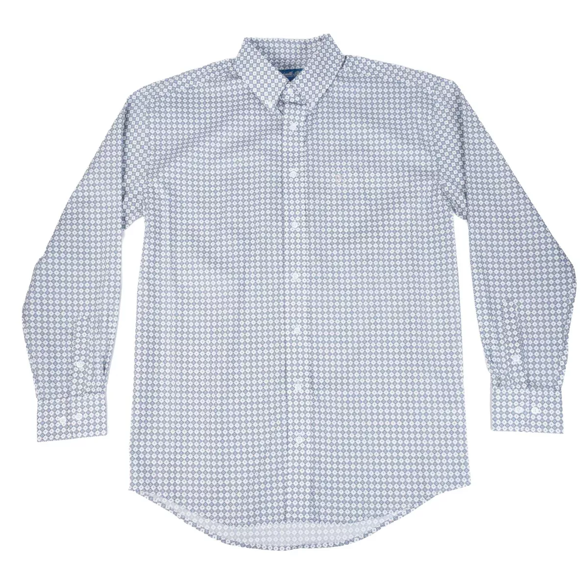 Panhandle Slim Men's Stretch Diamond Print Button Down Shirt