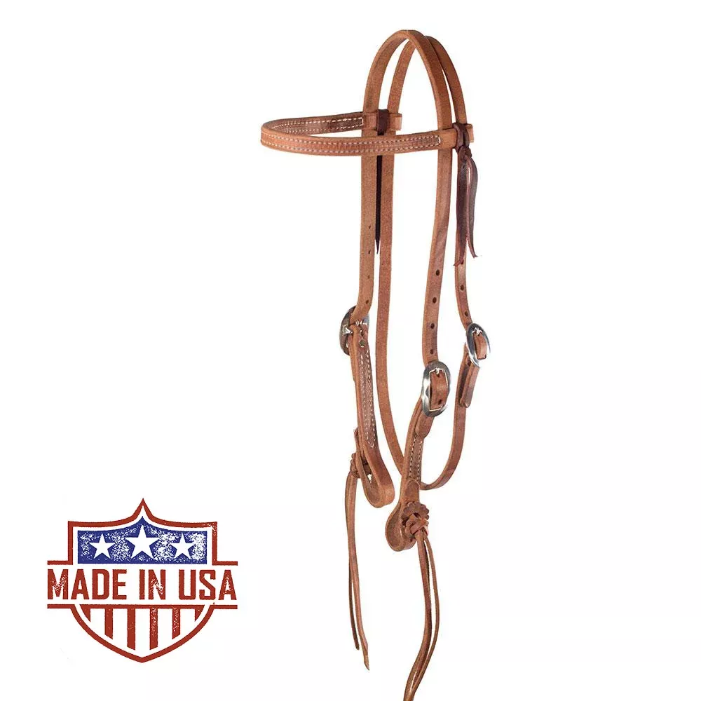 Patrick Smith Browband Headstall w/Pineapple Tie Ends