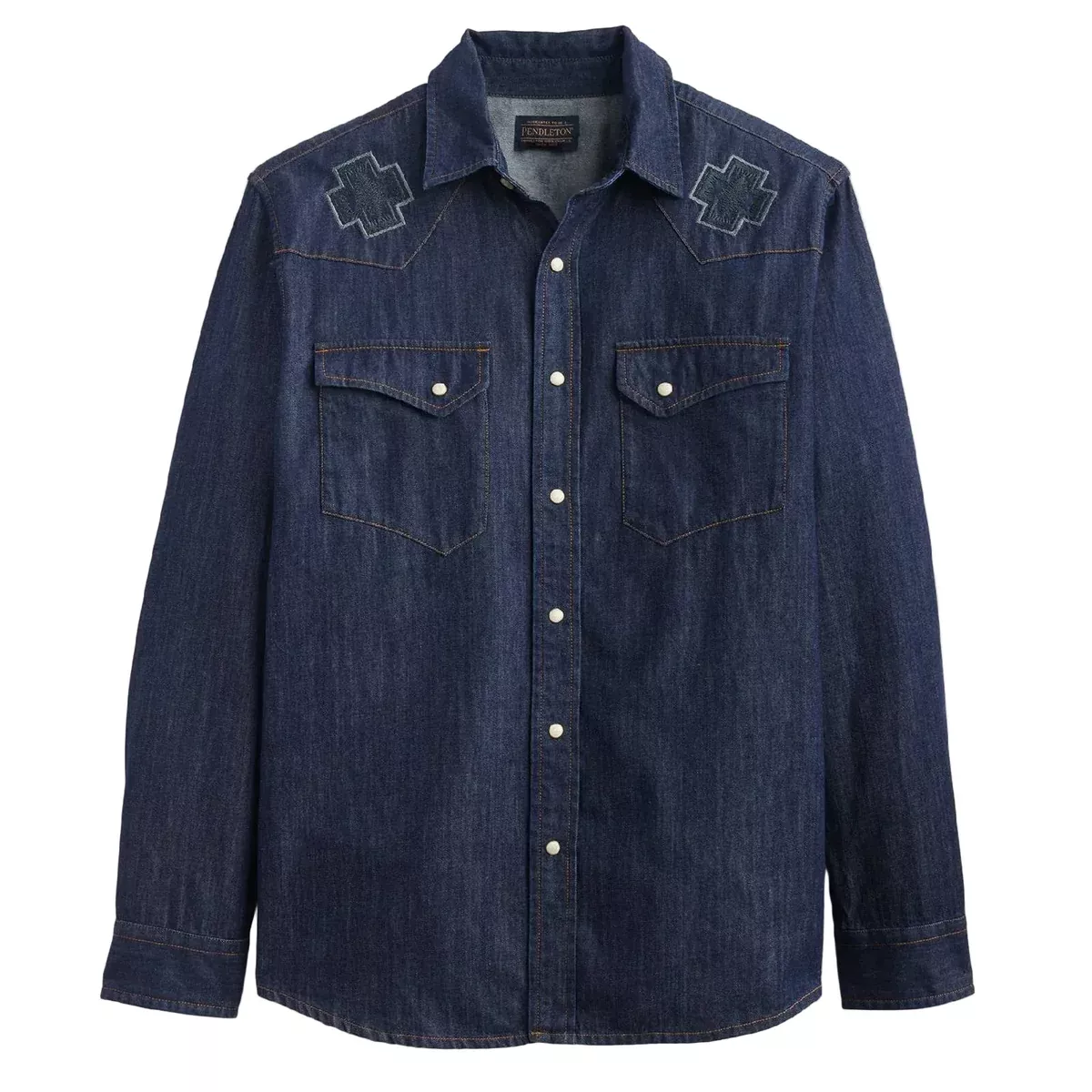 Pendleton Men's Rodeo Embroidered Gambler Snap Shirt