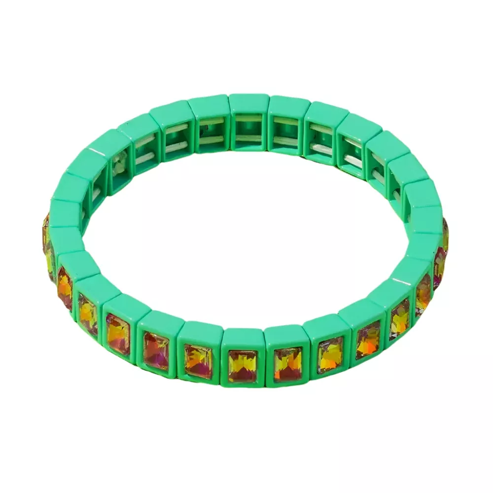 Penelope Stretch Bracelet - Aqua