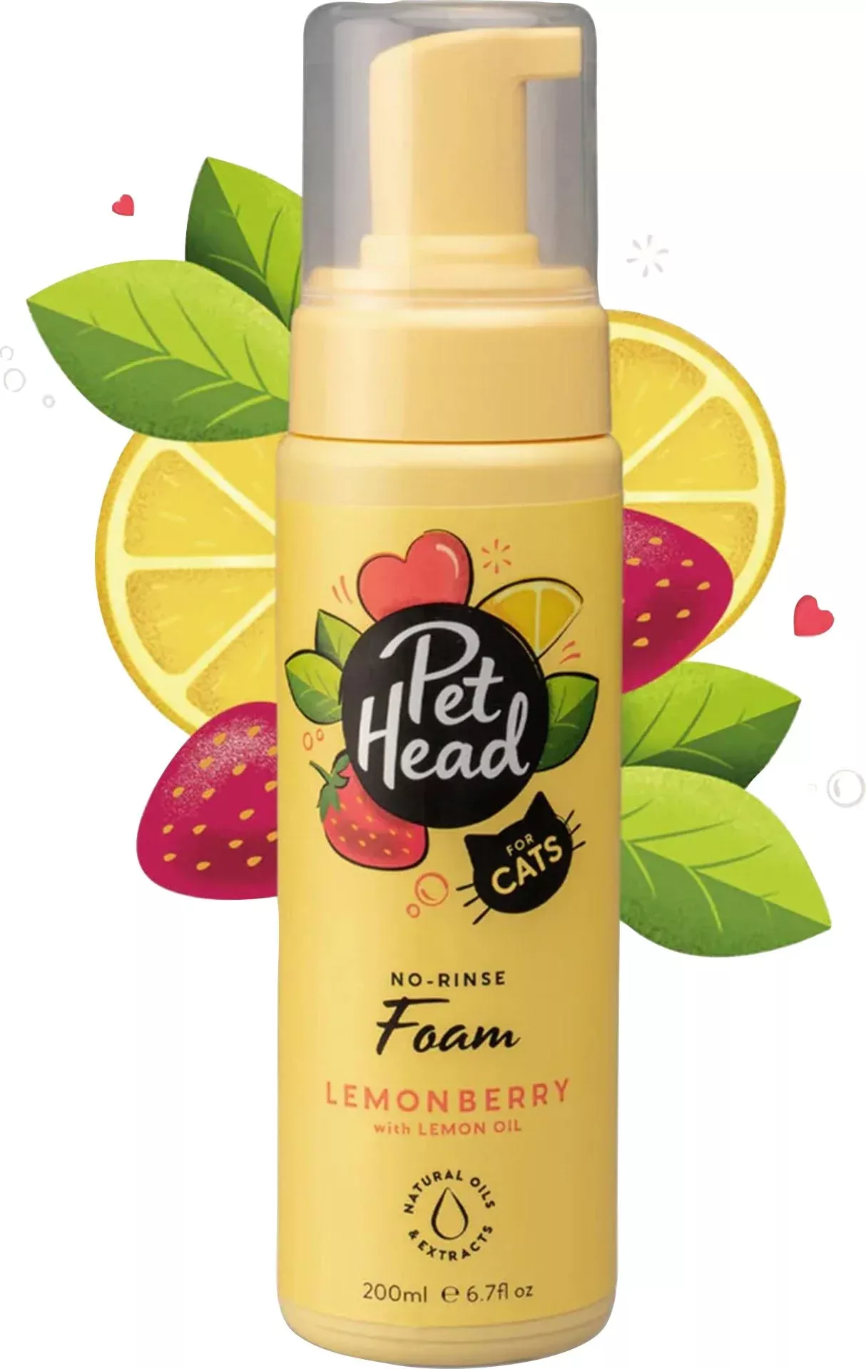 Pet Head Felin' Good Foam, Lemonberry, 6.7 oz