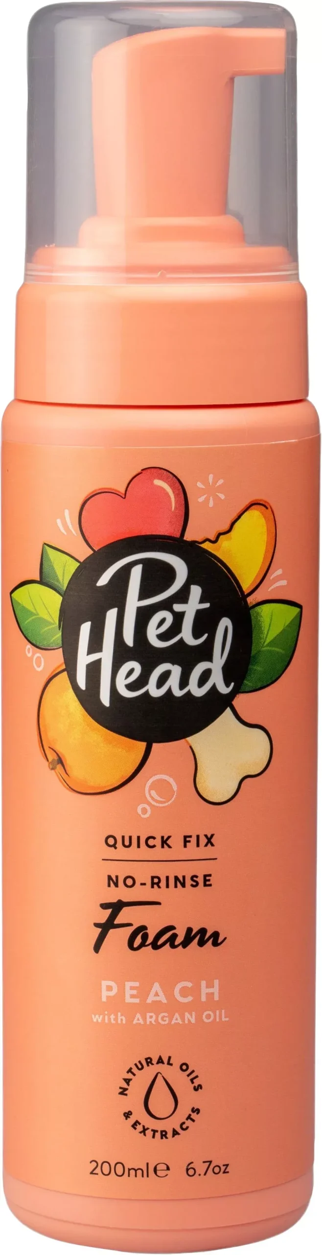 Pet Head Quick Fix 2-in-1 Foam, Peach, 6.7 oz