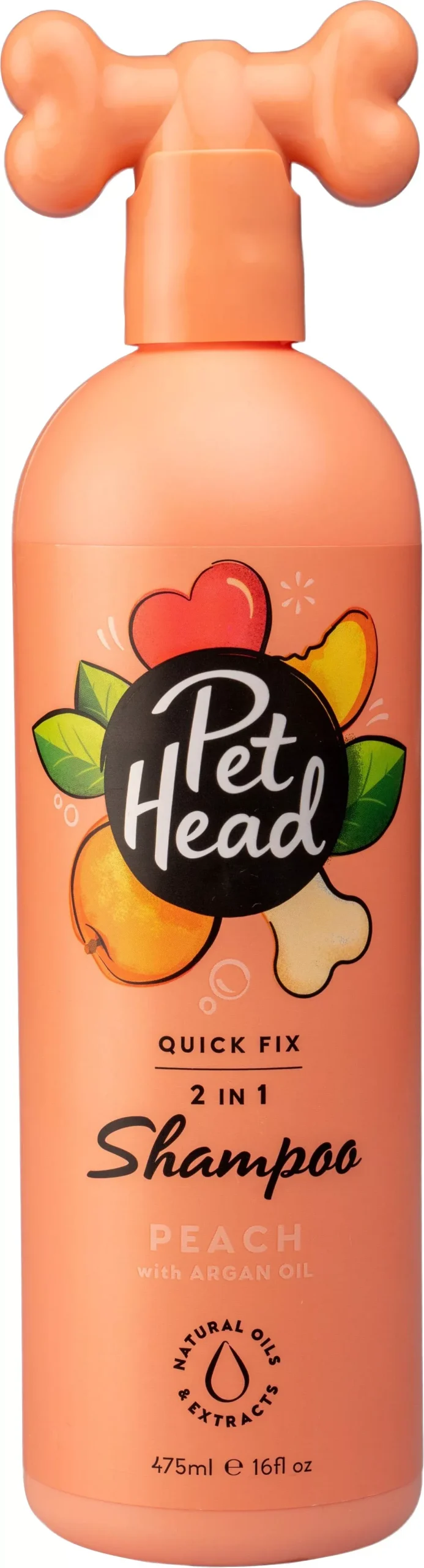 Pet Head Quick Fix 2-in-1 Peach Shampoo 16 Oz