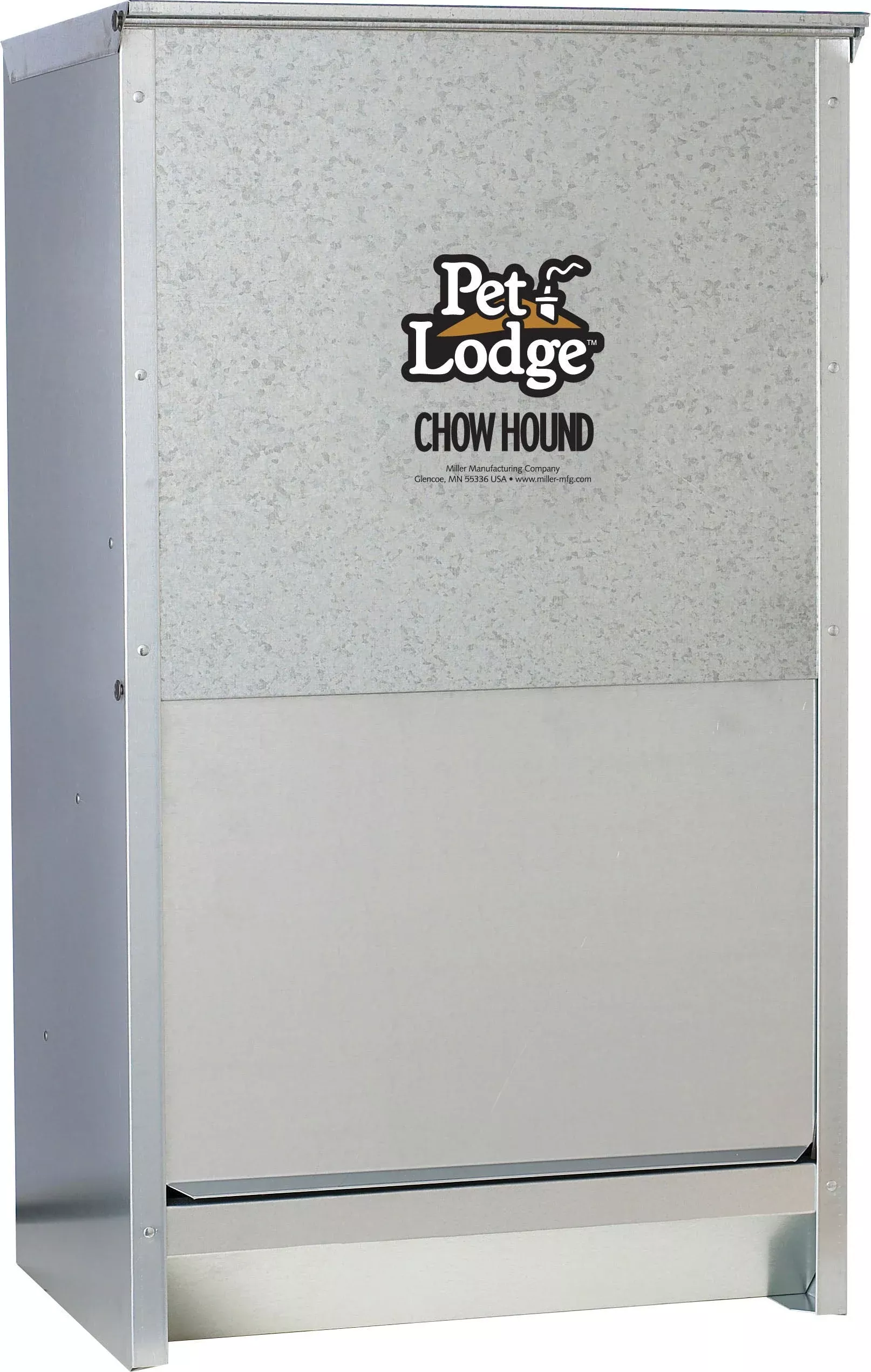 Pet Lodge Chow Hound Galvanized Dog Feeder 50 LB