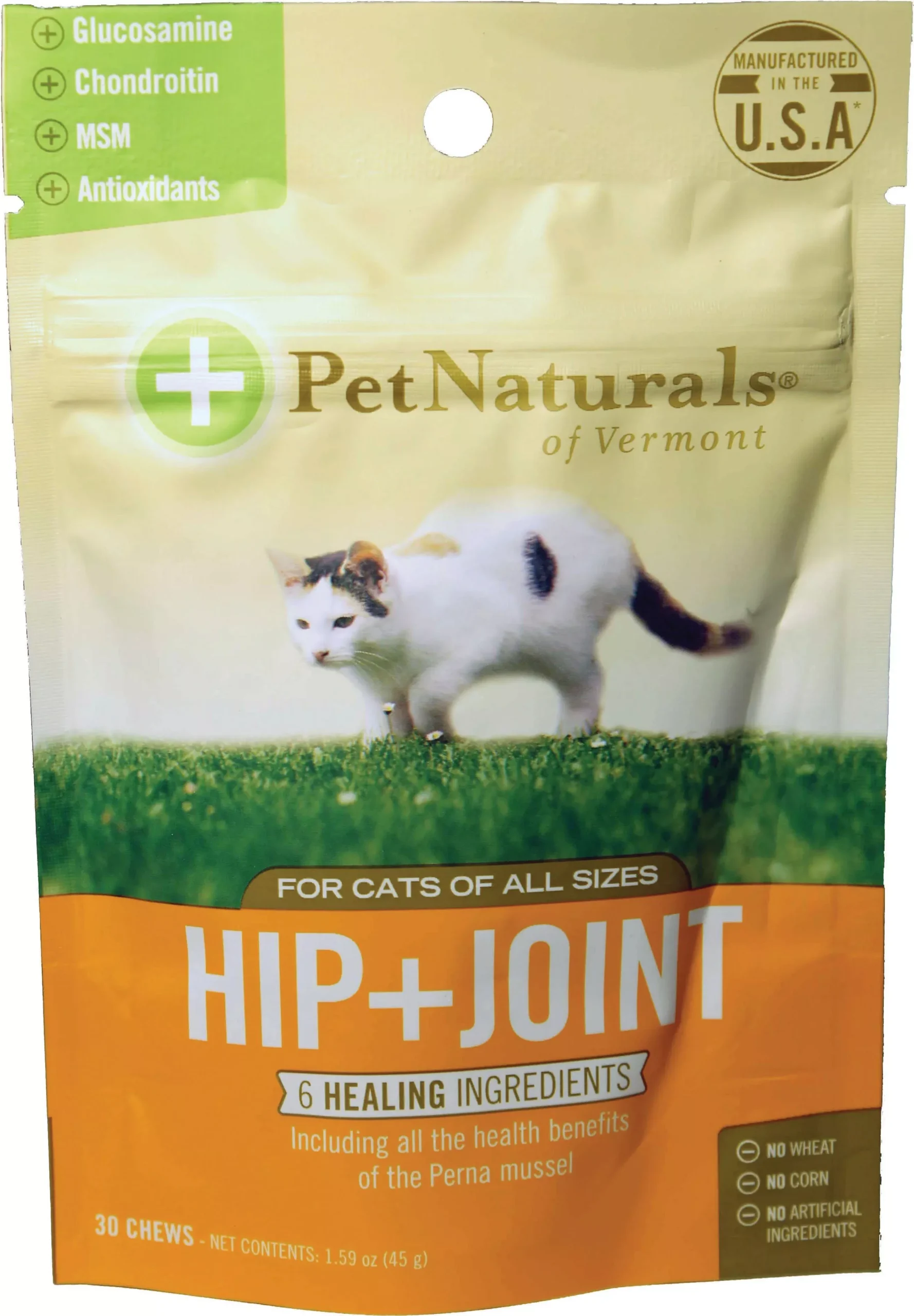 Pet Naturals Hip + Joint Cat Chews, Fish, 30 Count