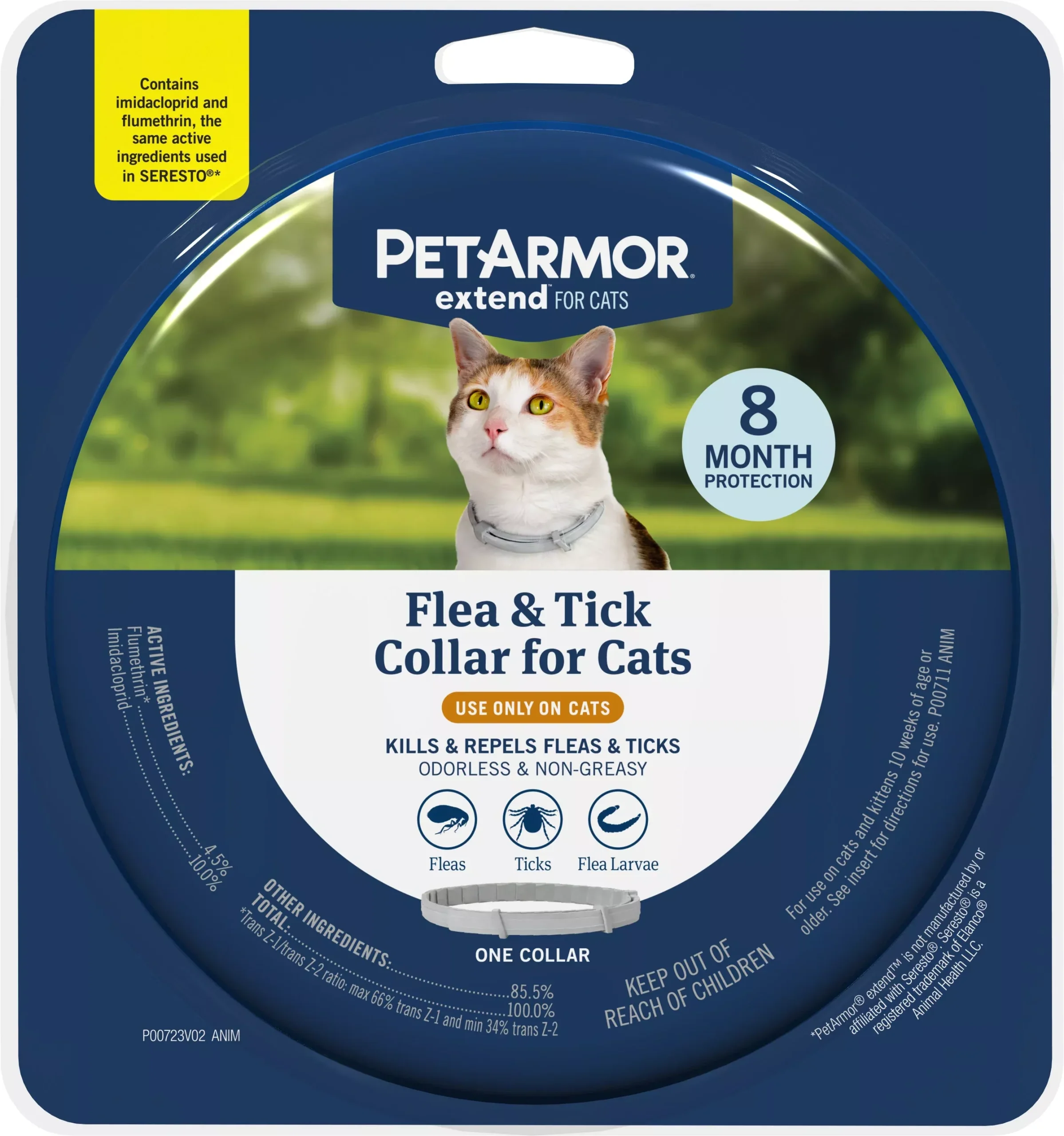 PetArmor Extend Flea & Tick Collar for Cats 1 ct