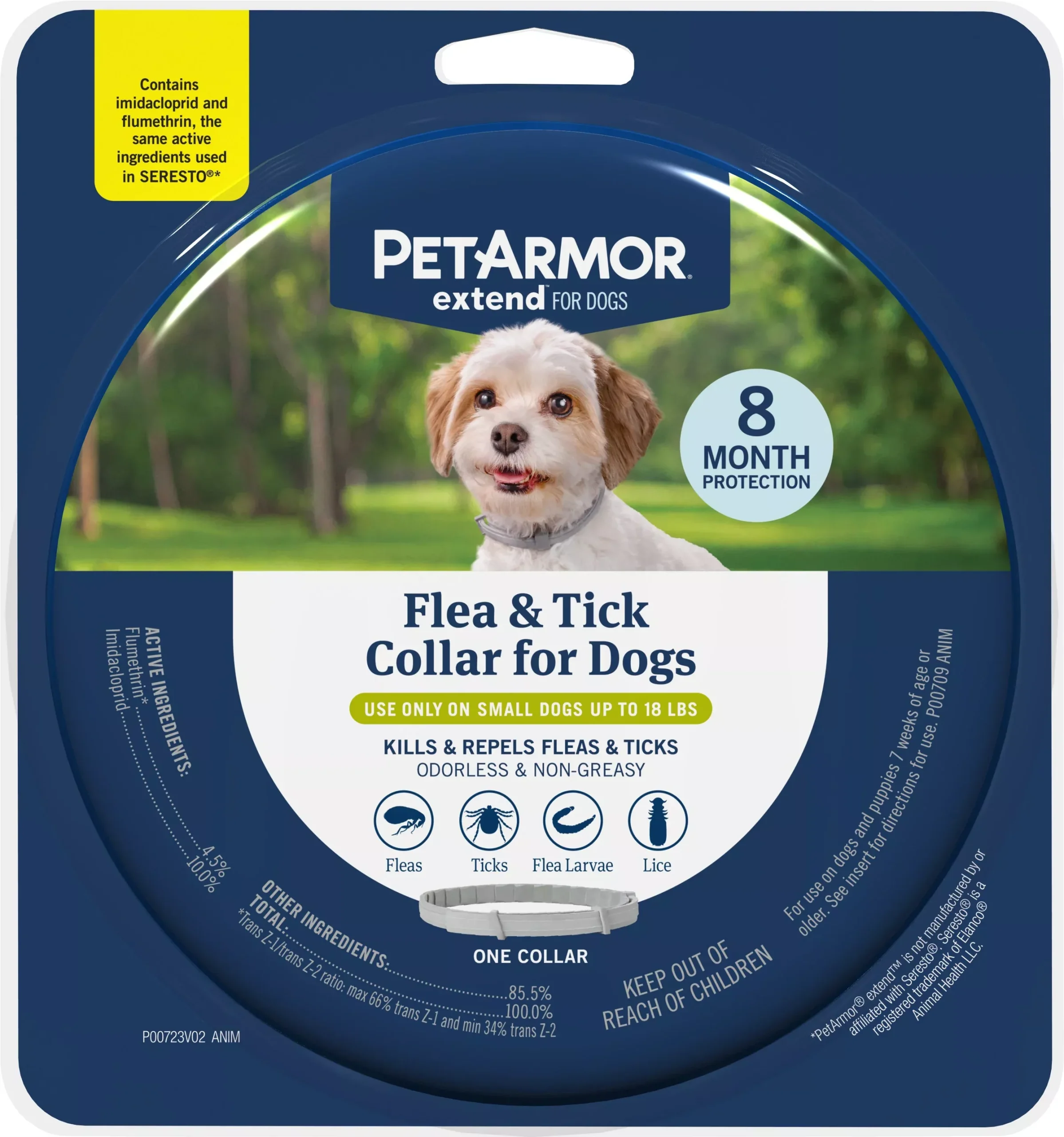PetArmor Extend Flea & Tick Collar for Dogs Small (1 Count)
