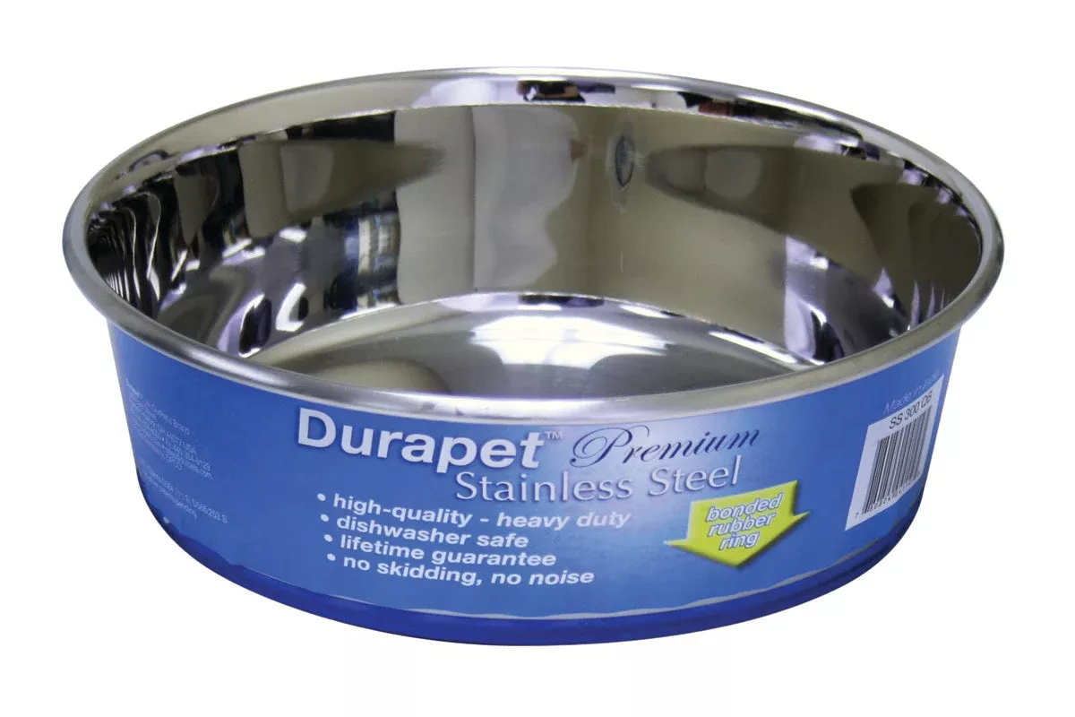 Petmate DuraPet Stainless Steel Bowl, 3 qt