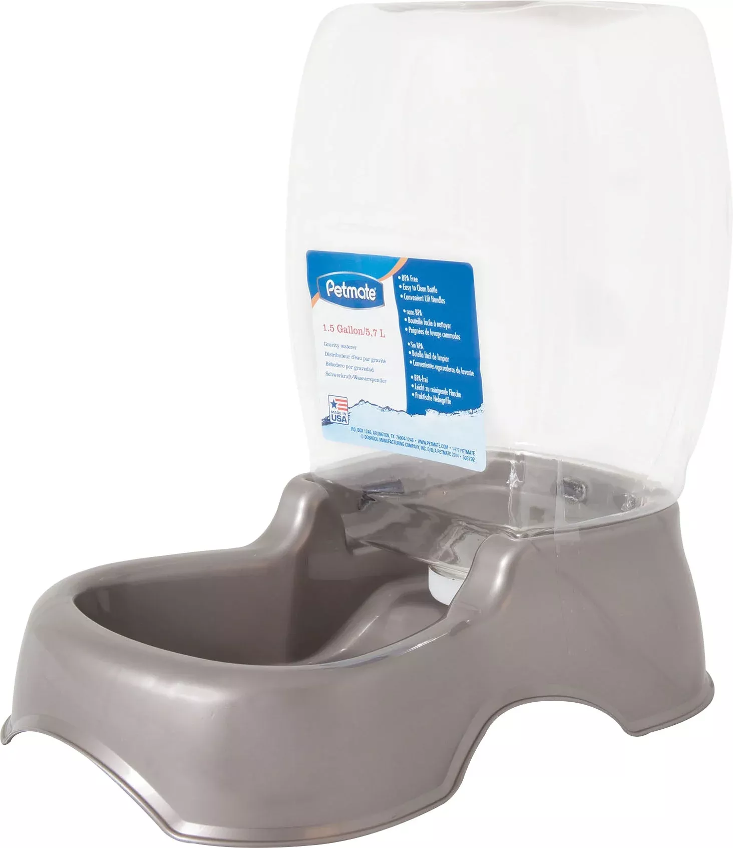 Petmate Pet Cafe Waterer Pearl Tan 3 gal
