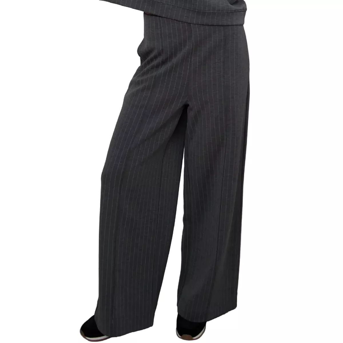 Phoebe Striped Pant Charcoal