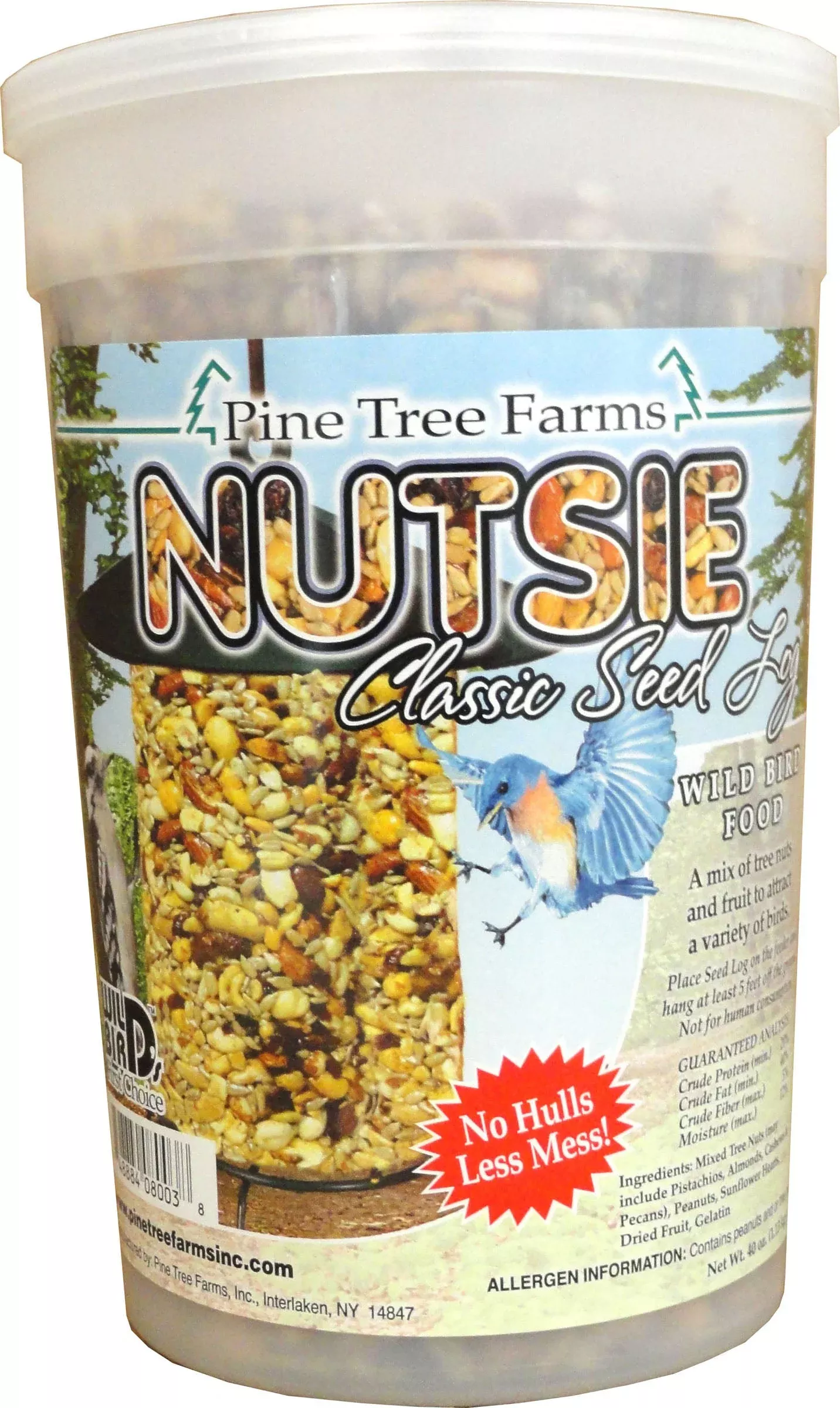 Pine Tree Farms Classic Seed Log, Nutsie, 40 oz