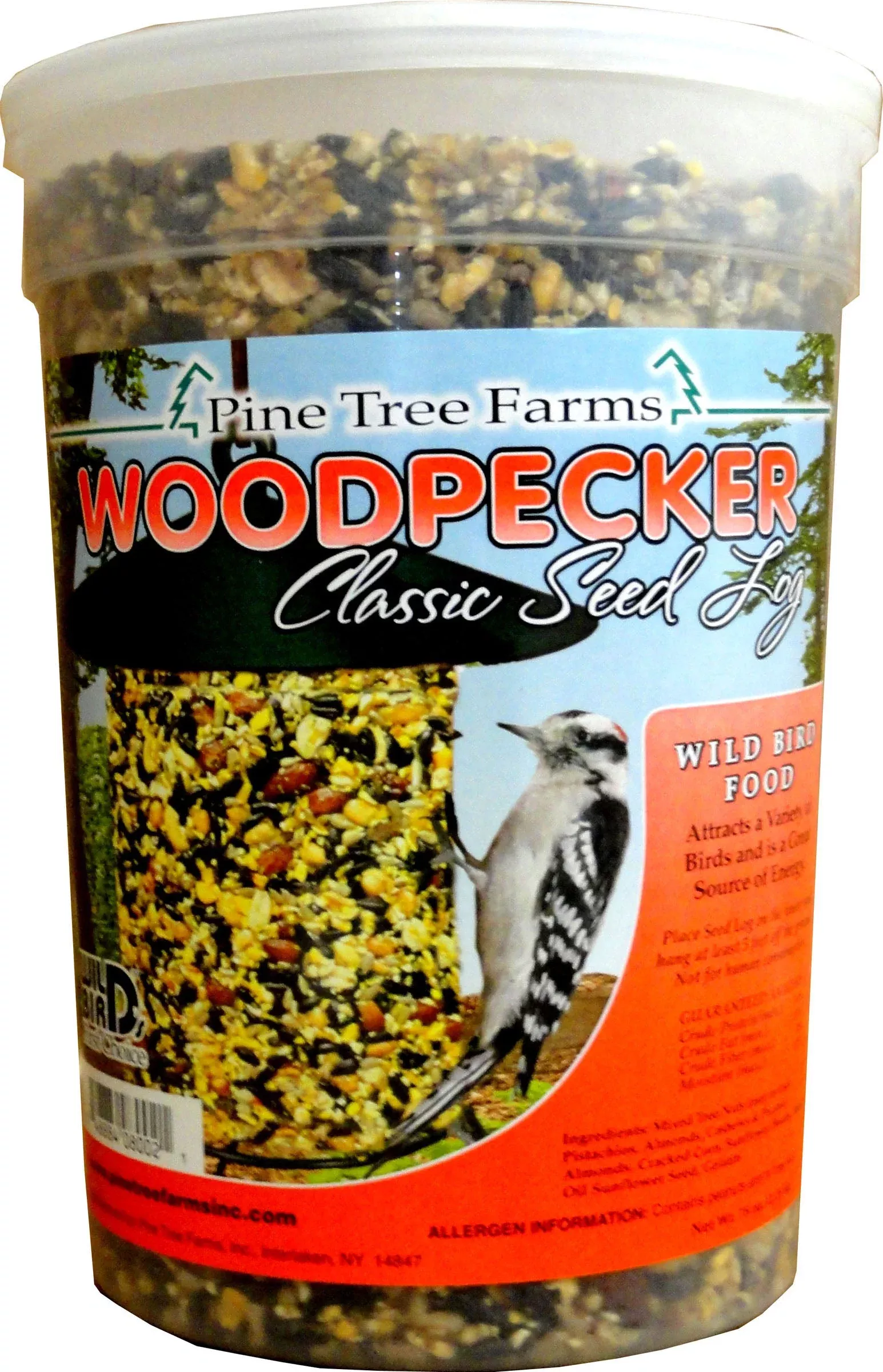Pine Tree Farms Classic Seed Log, Woodpecker, 76 oz