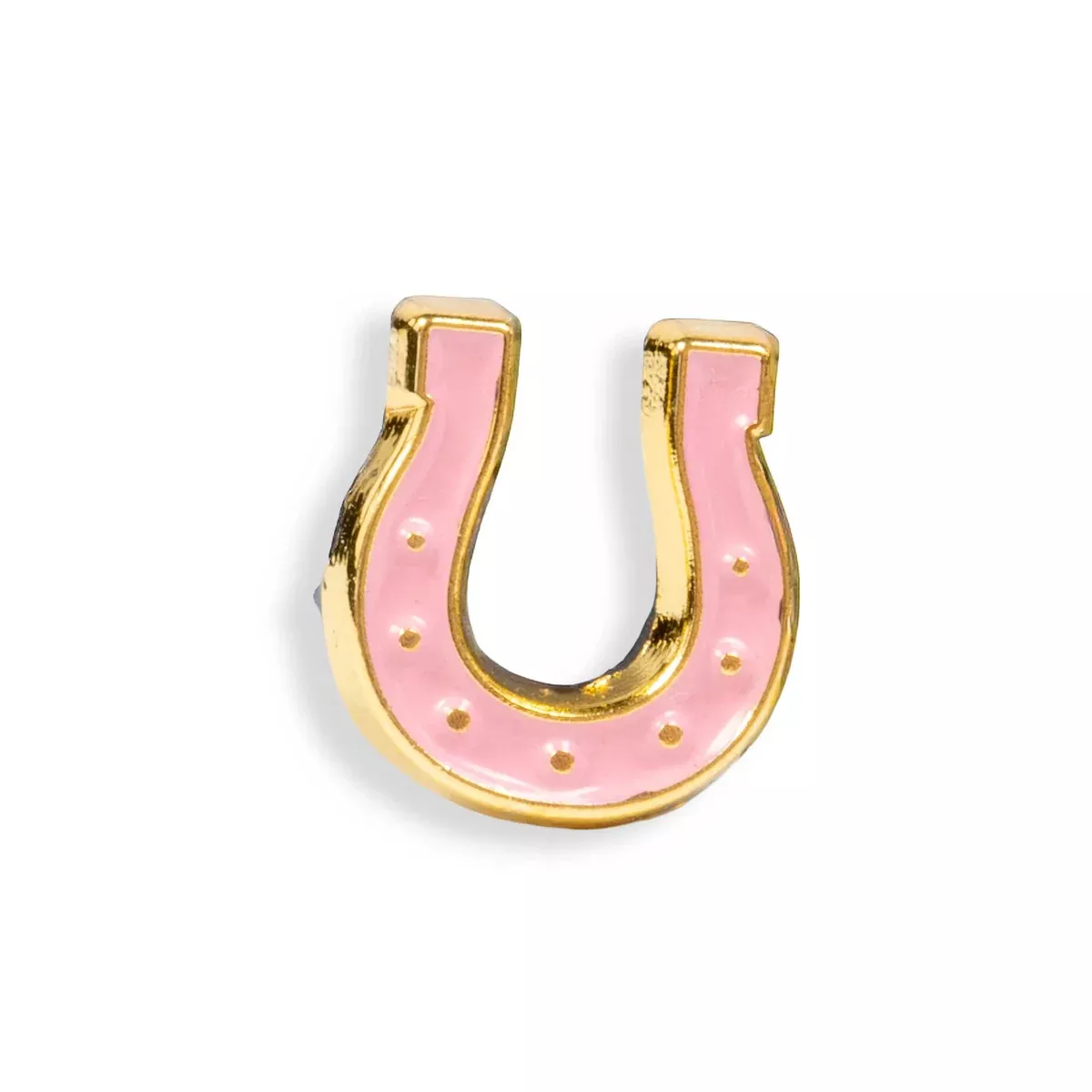Pink Lucky Horseshoe Pin