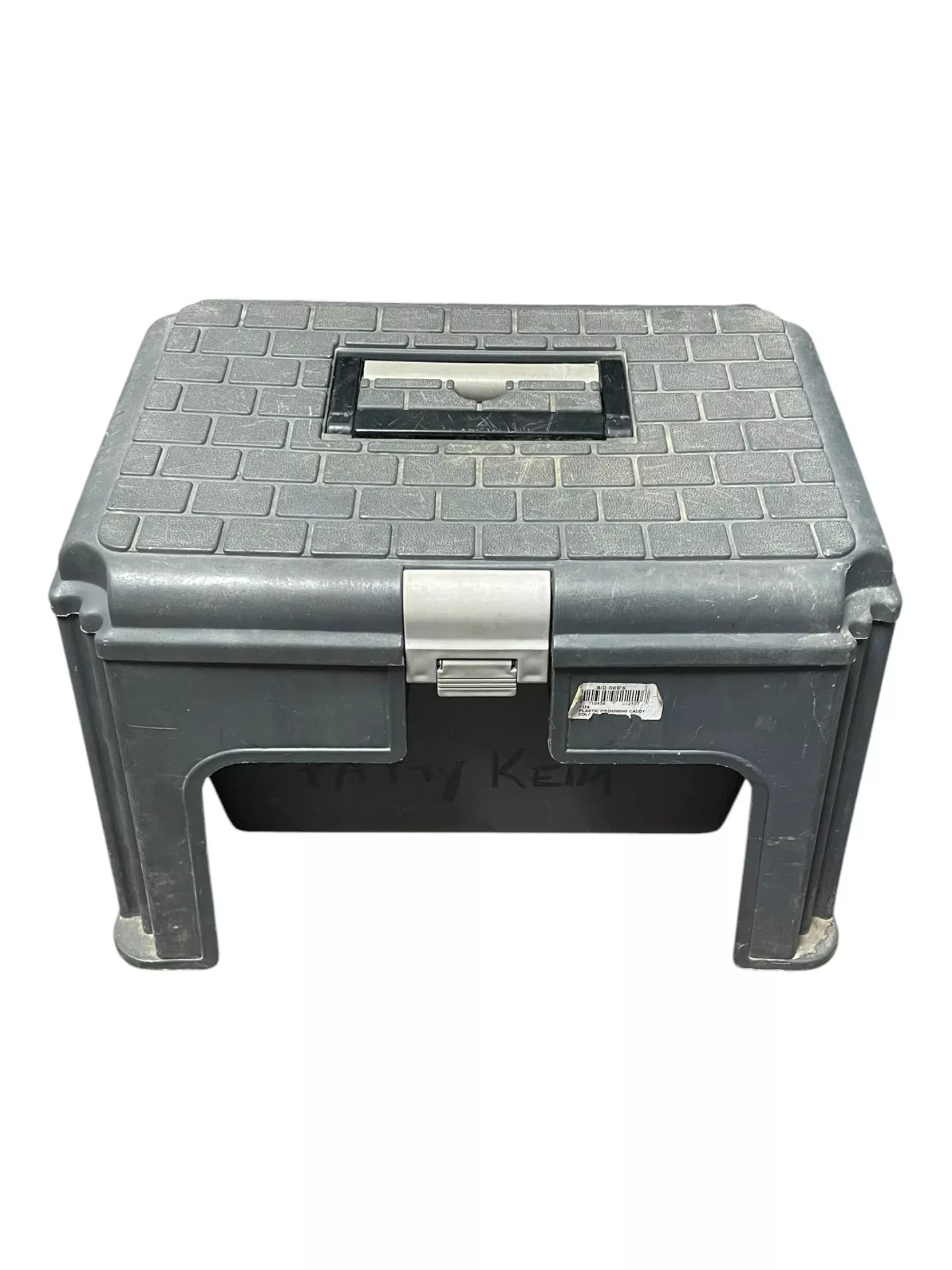 Plastic Grooming Caddy - Gray - USED