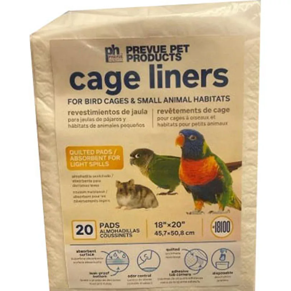 Prevue Bird Cage Liners, 18 x 20 in, 20 Pack
