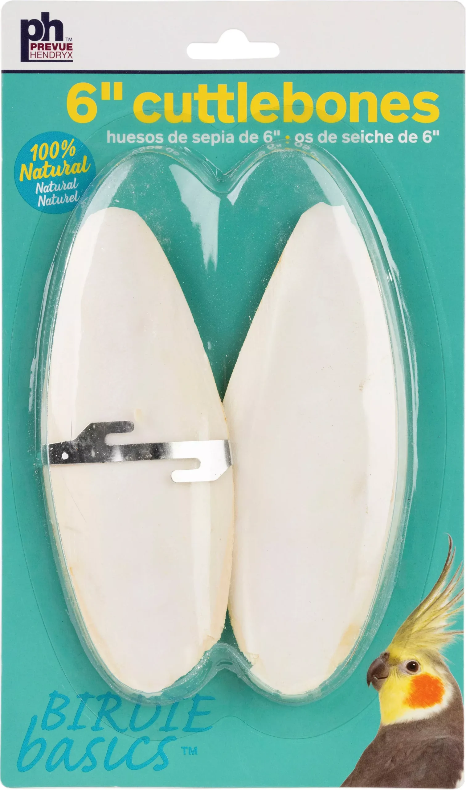 Prevue Birdie Basics Cuttlebone, 6 in, 2-Pack